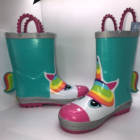 Western Chief Other - Western Chief Teal Unicorn Rain Boots -13/1